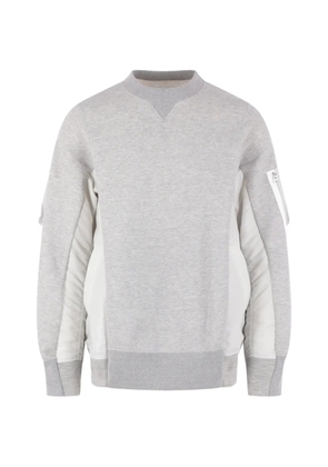sacai crew neck sweater - Grey