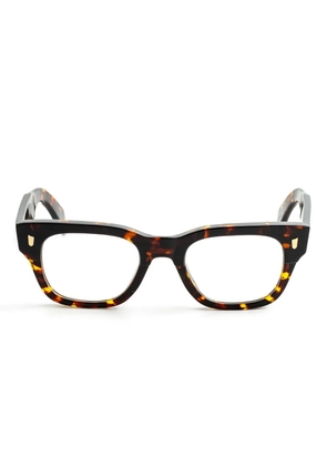 Cutler & Gross rectangle-frame glasses - Brown