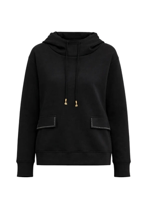 Karl Lagerfeld stud detail hoodie - Black