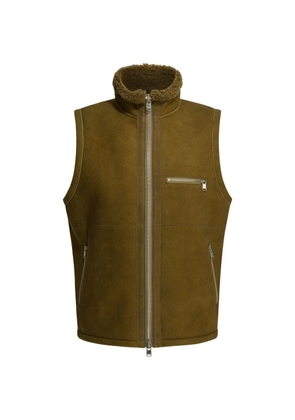 nonnative zip collar gilet - Brown