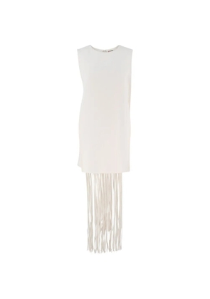 Alexis fringed dress - White