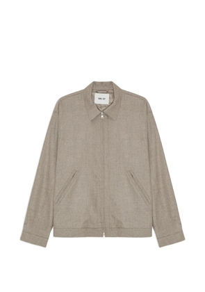NN07 Petrus zip collar jacket - Neutrals