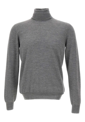 Gran Sasso turtleneck ribbed sweater - Grey