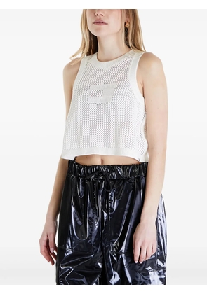 Tommy Jeans open-stitch tank top - White