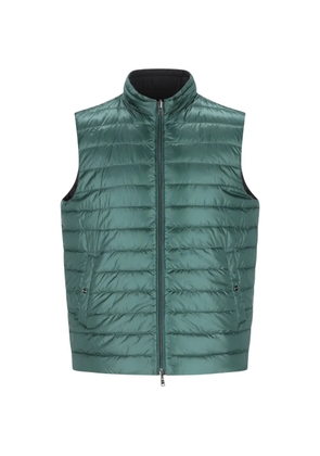 Herno zip-up quilted gilet - Green