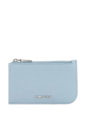 Alexander McQueen leather cardholder - Blue