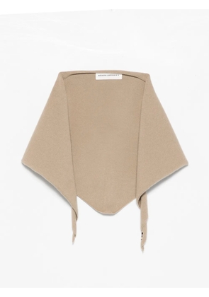 extreme cashmere self-tie bandana scarf - Neutrals