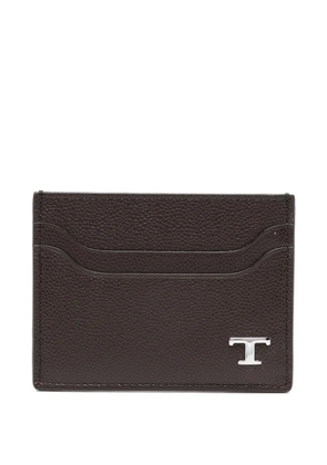 Tod's logo leather cardholder - Brown