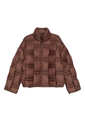 RAXXY zip-up puffer jacket - Brown