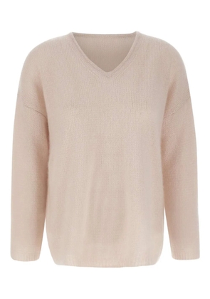 Hemisphere V-neck ribbed jumper - Pink