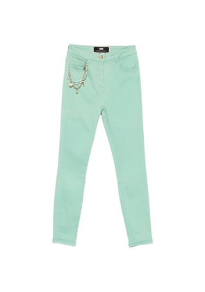 Elisabetta Franchi charm-pendant jeans - Green