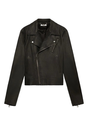 1989 STUDIO biker leather jacket - Brown