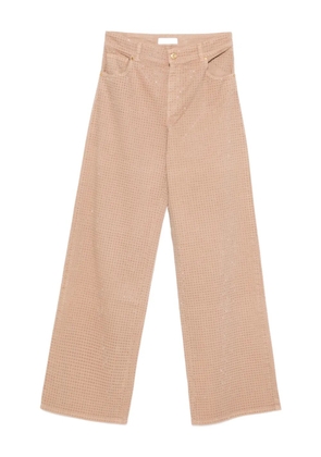Blumarine rhinestone-embellished jeans - Neutrals