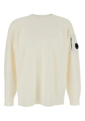C.P. Company lens-plaque sweater - White