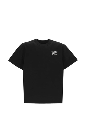 sacai Geoff print T-shirt - Black