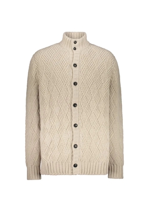 Fedeli cable-knit button cardigan - Neutrals