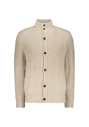 Fedeli cable-knit button cardigan - Neutrals