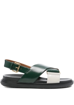 Marni criss-cross buckle sandals - Green