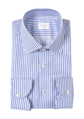Xacus striped cotton shirt - Blue