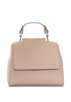 Orciani mini Sveva Soft leather tote bag - Neutrals