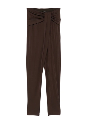 THE ANDAMANE draped trousers - Brown
