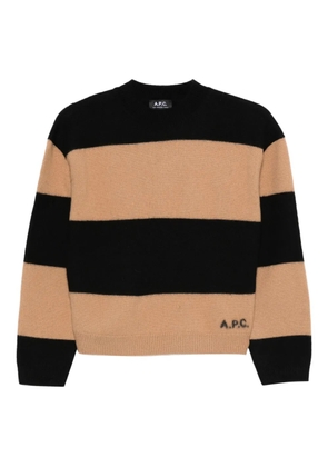 A.P.C. striped wool sweater - Neutrals