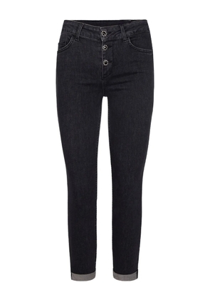 LIU JO button-embellishment jeans - Grey