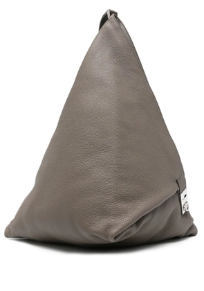 Ferragamo Gancini-buckle leather shoulder bag - Grey