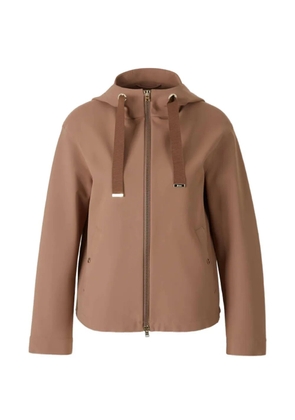Herno zip-up hooded jacket - Neutrals