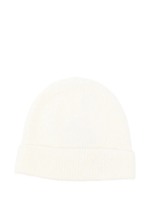 Tagliatore ribbed-trim beanie - Neutrals