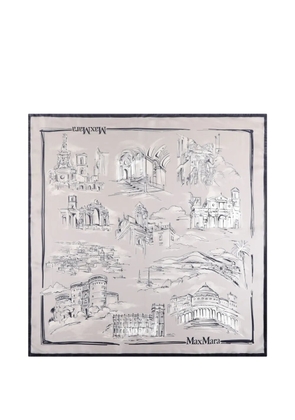 Max Mara logo pocket square - Neutrals