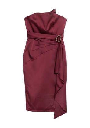 Babylone Paris Eureka belted midi dress - Red