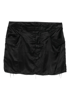 Rick Owens frayed pocket mini skirt - Black