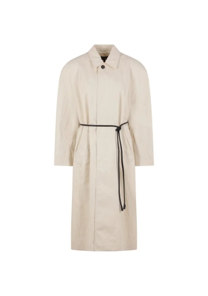 Ter Et Bantine single-breasted belted coat - White