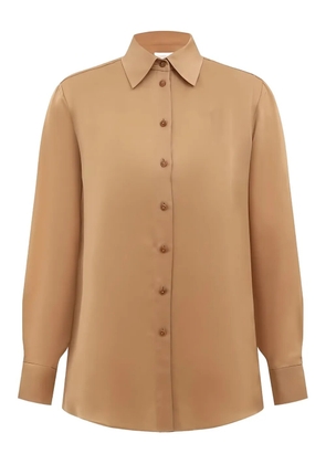 ZIMMERMANN Hypnotic satin shirt - Brown