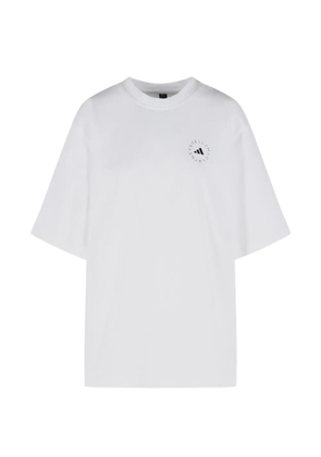 adidas by Stella McCartney ribbed logo T-shirt - White