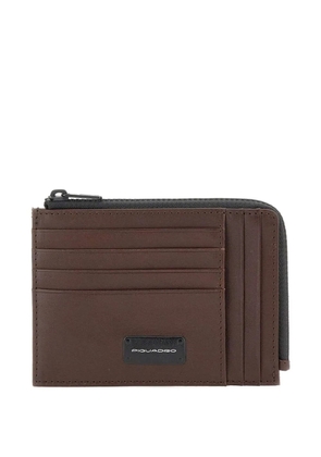 PIQUADRO zip-around card holder - Brown