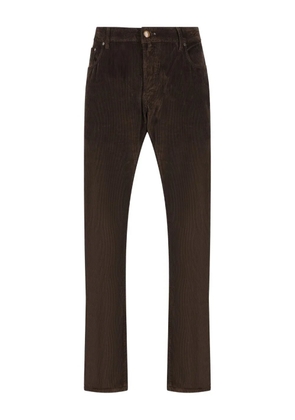 Hand Picked corduroy trousers - Brown