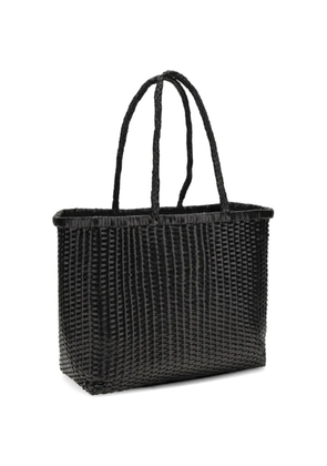 DRAGON DIFFUSION woven big tote bag - Black