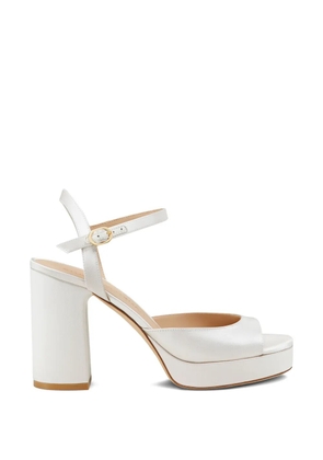 Stuart Weitzman Dayna II arched vamp platform sandals - White