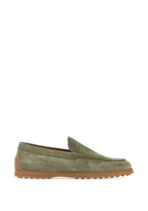 Tod's logo-detail loafers - Green