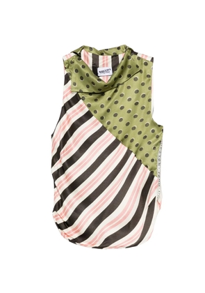 Jean Paul Gaultier cowl-neck tank top - Green
