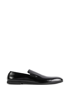 Jil Sander leather loafers - Black