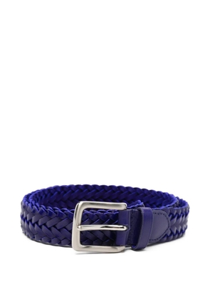 DRAGON DIFFUSION 9ply Polo intreccio unito braided belt - Purple