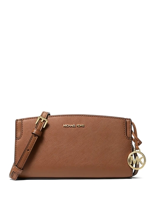 Michael Kors Becca Small Saffiano Leather Crossbody Bag - Brown