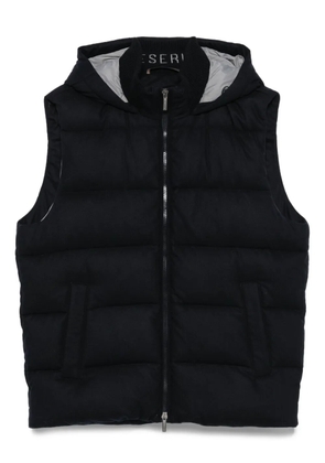 Peserico hooded quilted vest - Blue