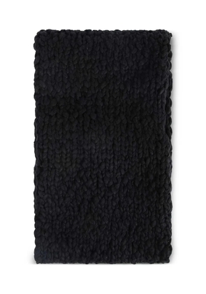 Yohji Yamamoto hand-woven knit snood - Black