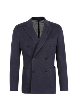 Lardini double-breasted blazer - Blue