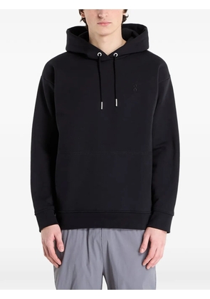 On club collective drawstring hoodie - Black