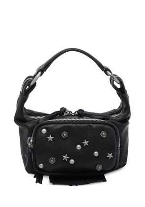 Marge Sherwood embellished zip leather shoulder bag - Black